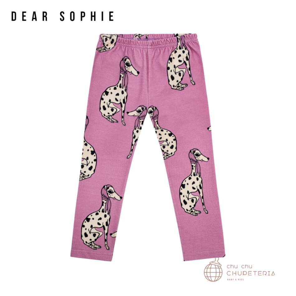 【DEAR SOPHIE】ラスト1点_4/6Y: DALMATIAN PINK | LEGGINGS
