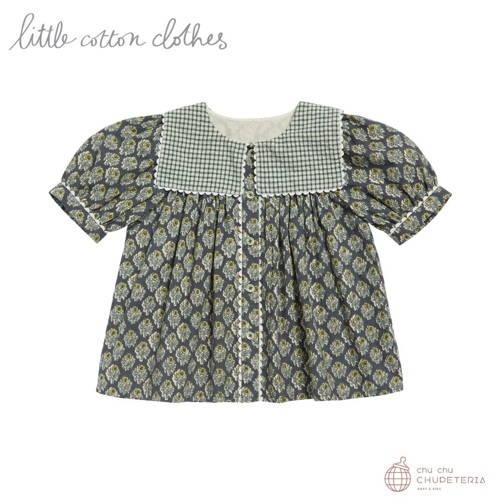 新品little cotton clothes ◇ブラウス&サロペット3-4y