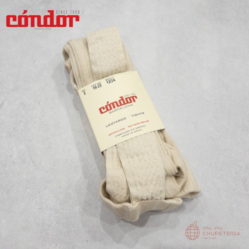 【Condor】Rib tights with elastic suspenders 304: Lino
