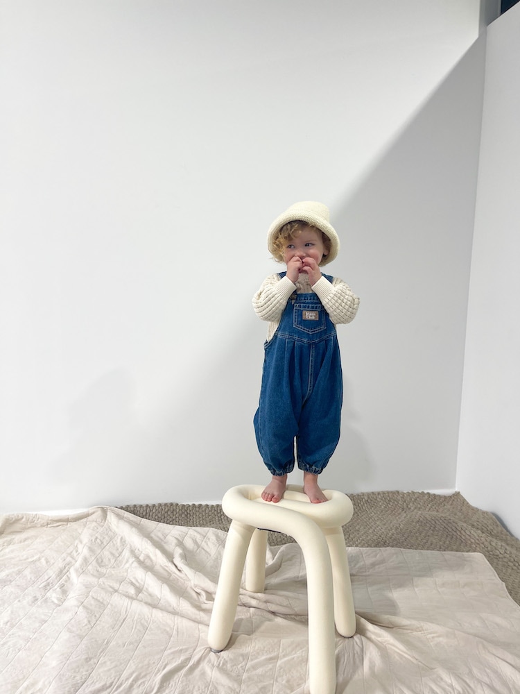 TWIN COLLECTIVE】ラスト1点_6M : Baby Overall - Coastal Stone