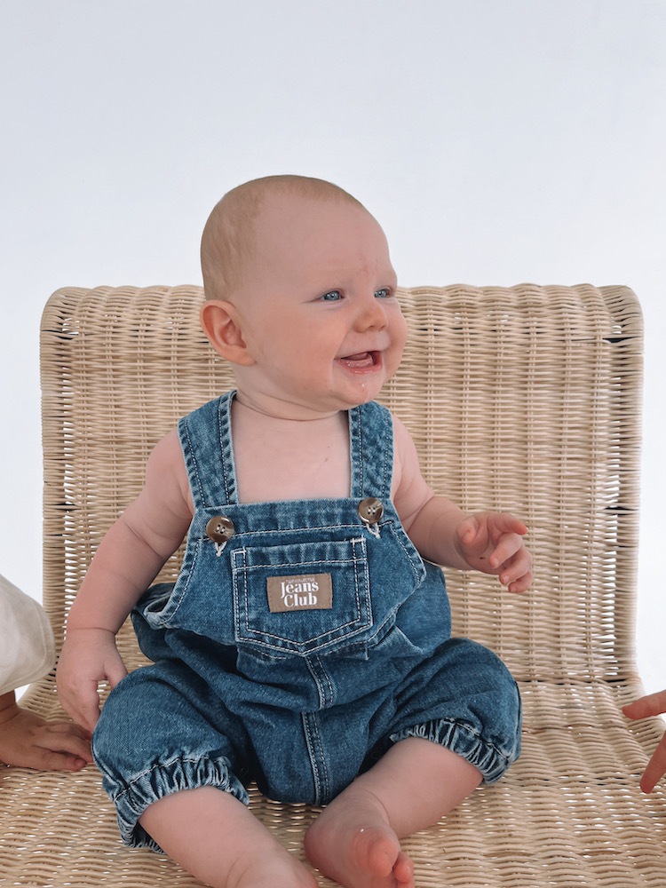 TWIN COLLECTIVE】ラスト1点_6M : Baby Overall - Coastal Stone