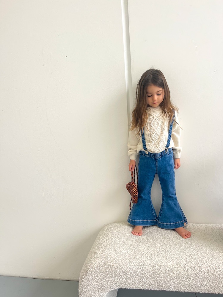 Twin Collective FARRAH FLARE JEAN - BLUE PATCH