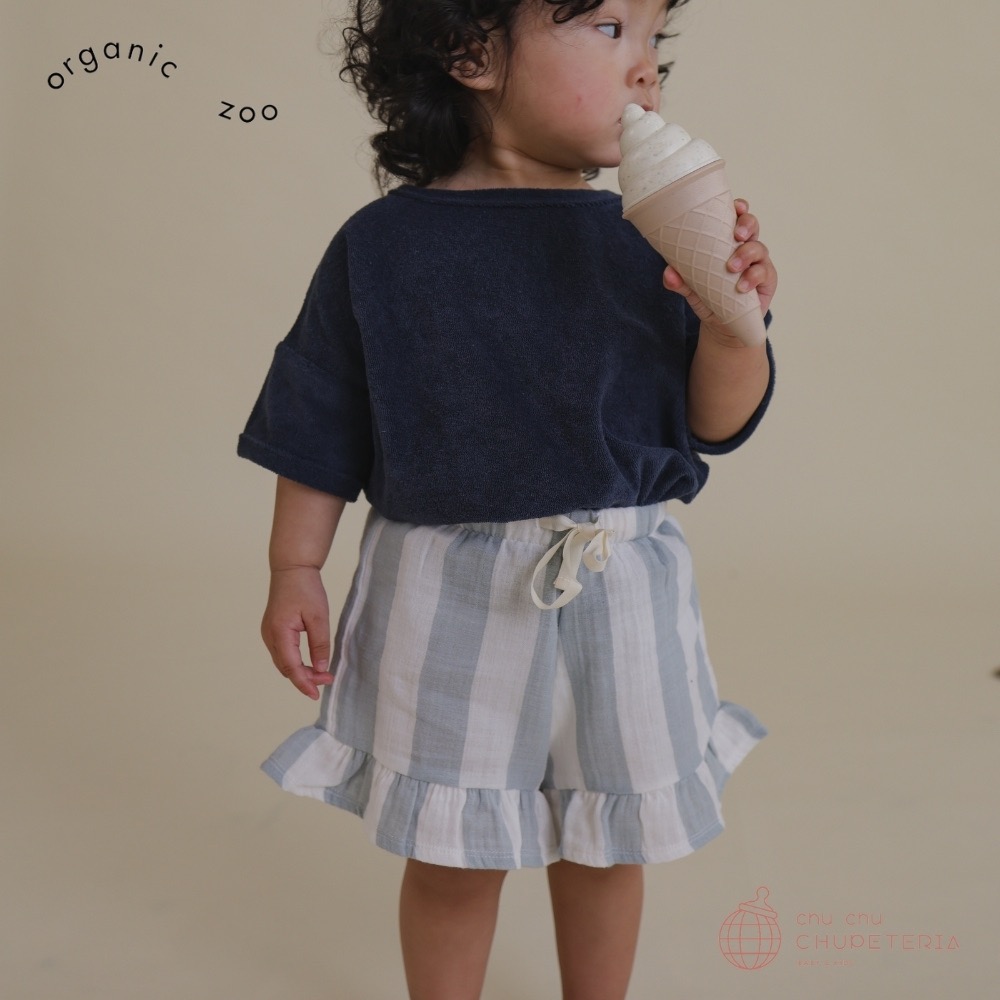 ボトムス organiczoo Sardine Stripes Frill Shorts Organic Zoo / Sardine Stripes Frill Shorts / 16SASFS