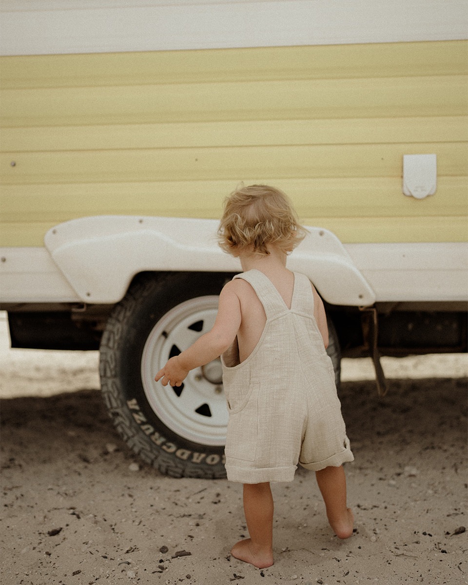 【son and daughter】6-12M: MILO OVERALLS