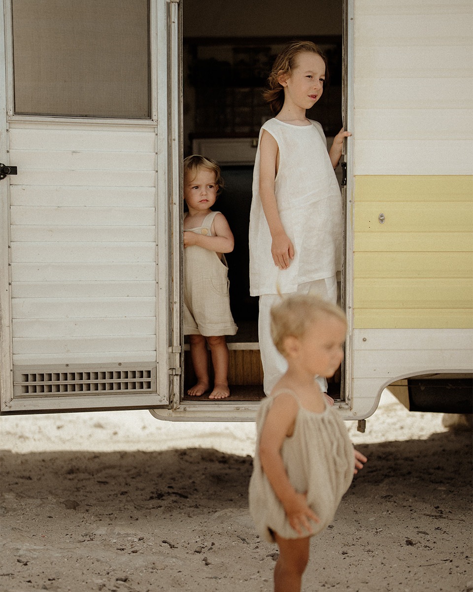【son and daughter】6-12M: MILO OVERALLS