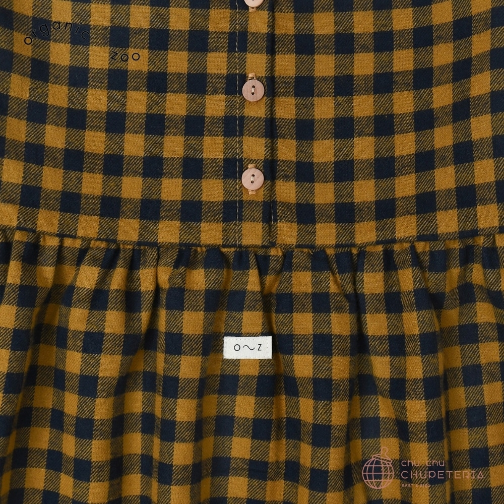 ワンピース organiczooBlueberry Gingham Gather Dress organic zoo】Blueberry Gingham Gather Dress | Brand,Organic