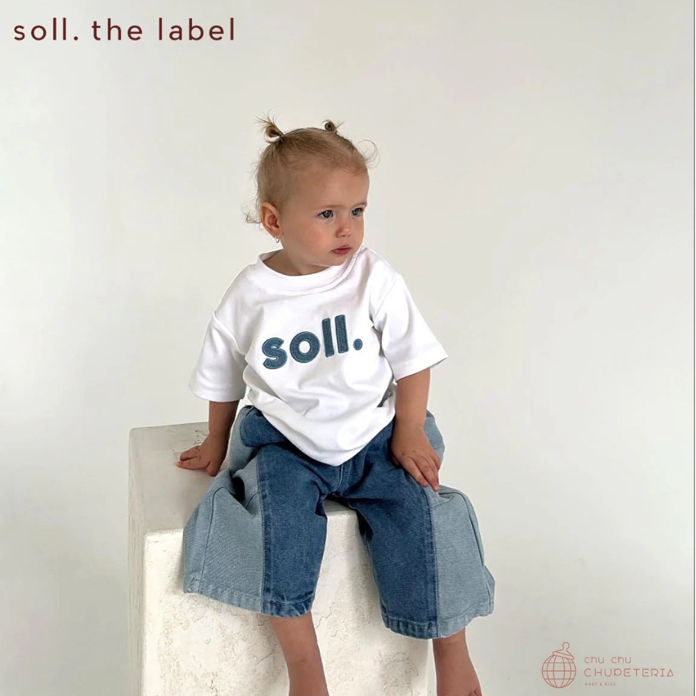 soll the label デニム Soll. the label / Kids Soll Denim Overalls | monchou