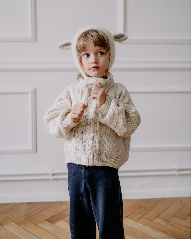 Gang of kids】Fairy hat Alpaca & Silk / Light G