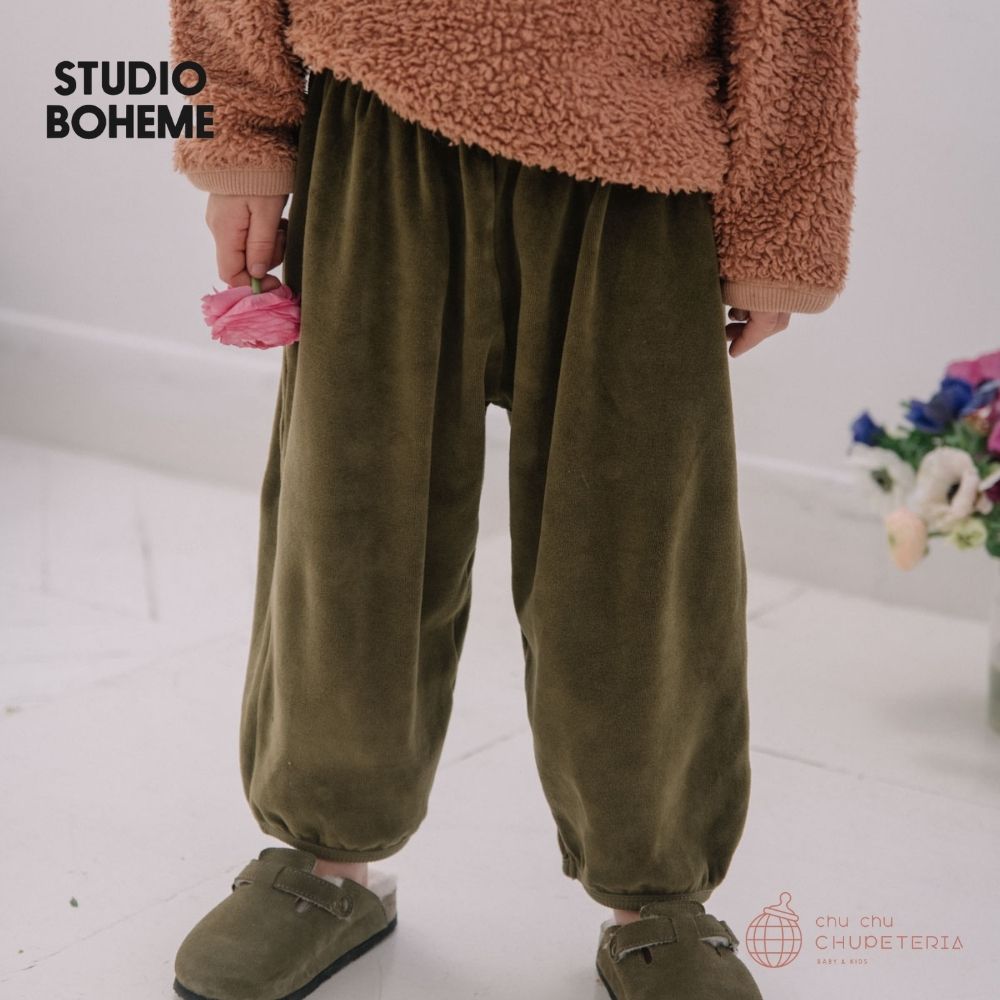 PORGY PANTS 【KAKI】/ STUDIO BOHEME PARIS STUDIO BOHEME】18M,24M: PORGY PANTS - KAKI (VERVET) | Brand