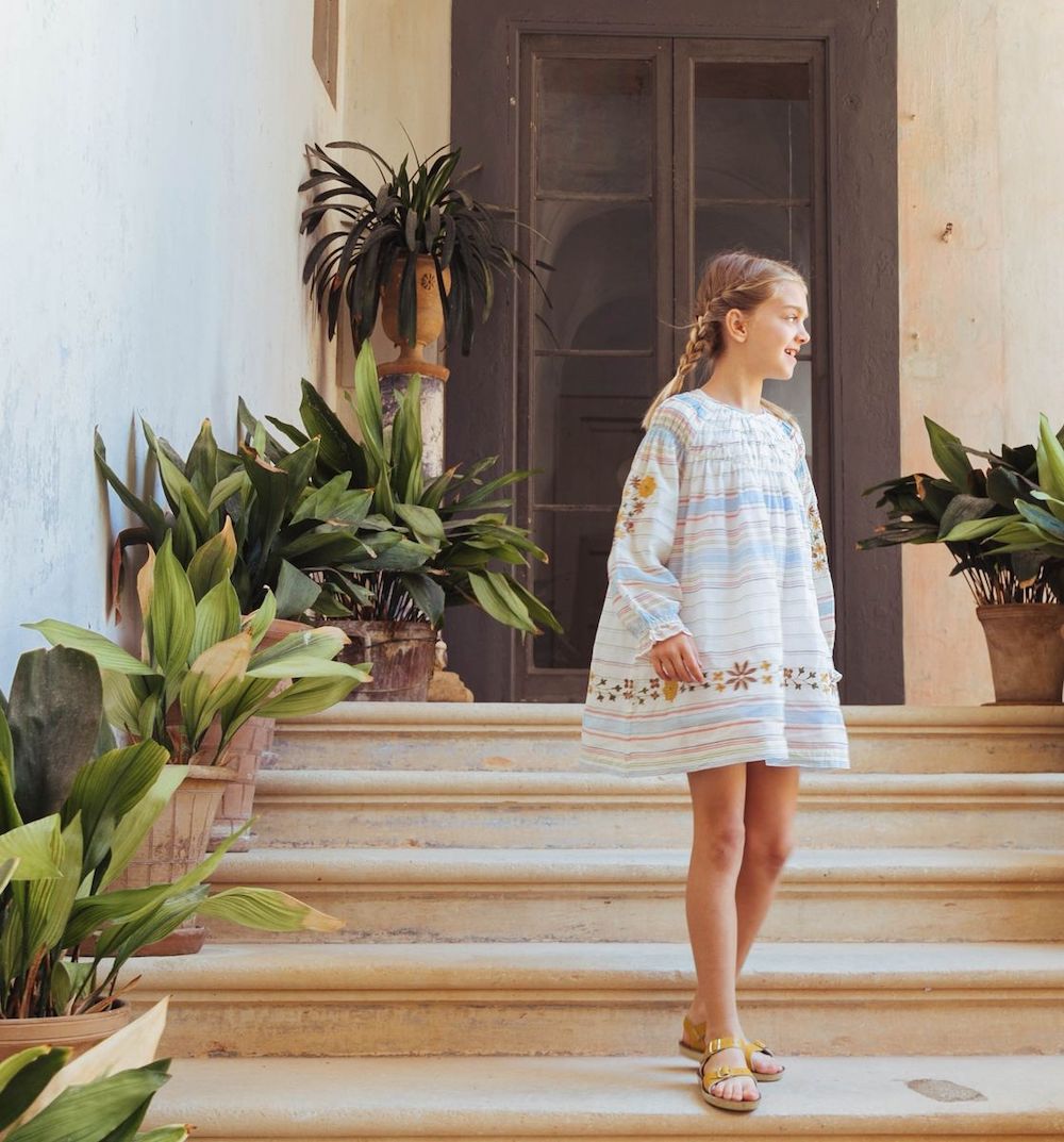 ワンピース lali kids TULIP DRESS 4Y TULIP DRESS, AUTUMN FLORAL – Lali