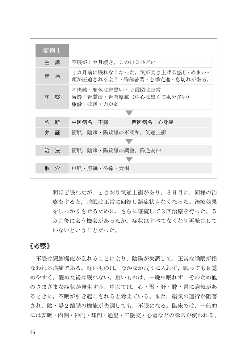 症例から学ぶ中医針灸治療