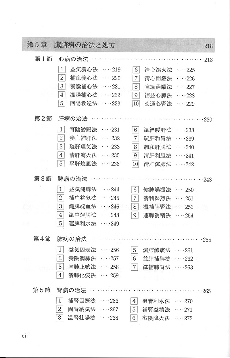 中医針灸学の治法と処方