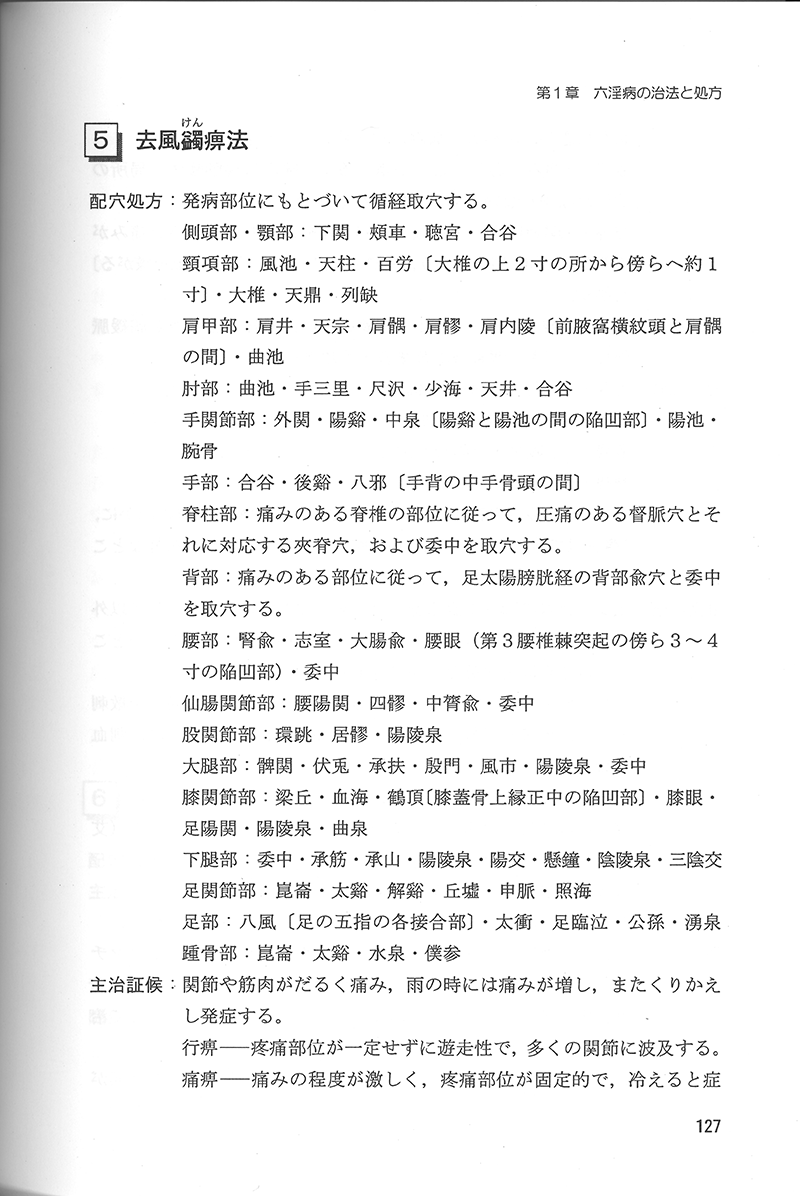 中医針灸学の治法と処方