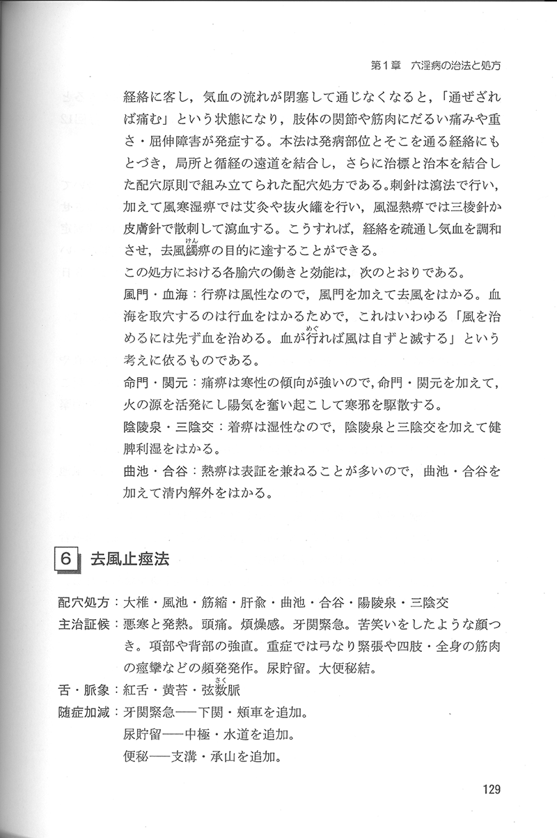 中医針灸学の治法と処方