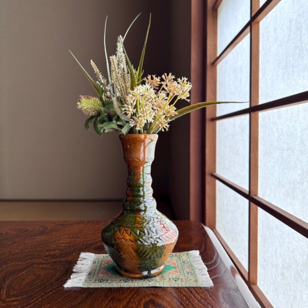 ♦西洋ヴィンテージ 純錫製フラワーベース 花器 花活け 美術工芸 骨董 ウルグット陶器 フラワーベース | ウルグット陶器・スザニ