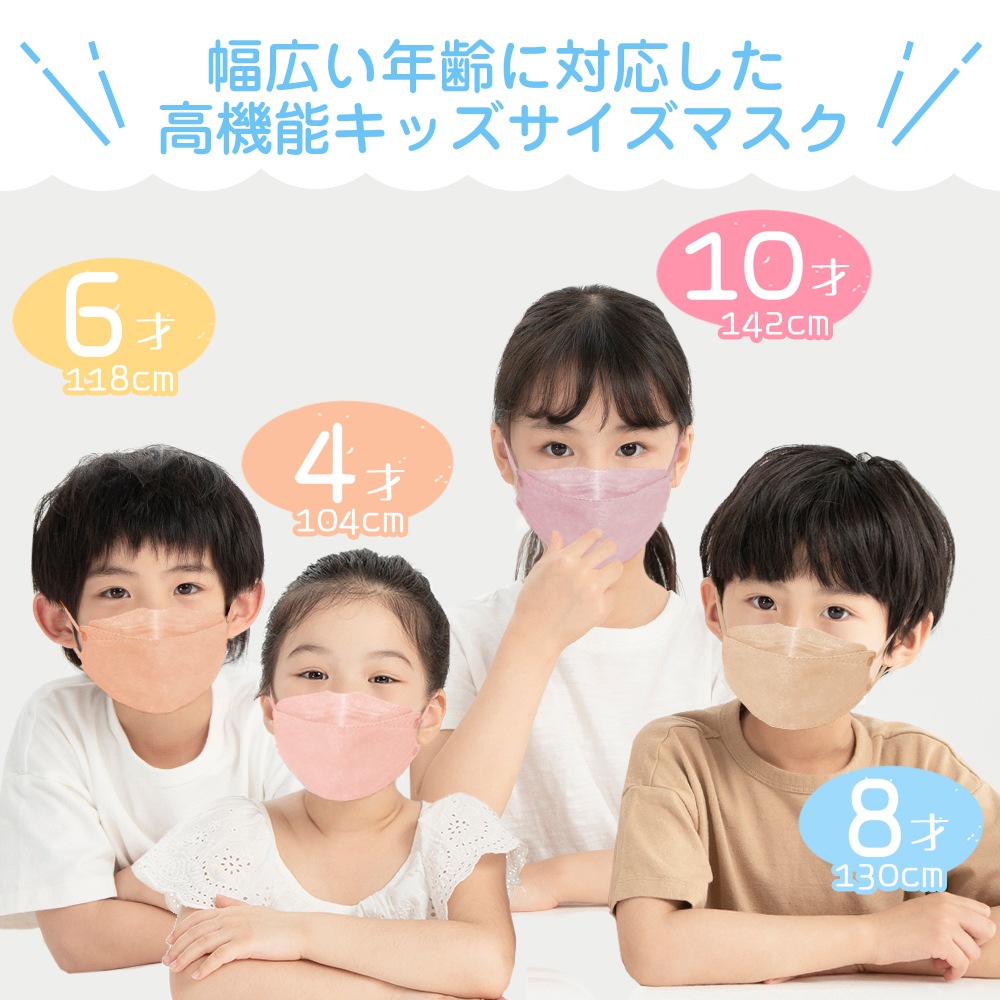 血色立体マスク 20枚入り 1箱 （子供用サイズ) | すべての商品 | CICIBELLA
