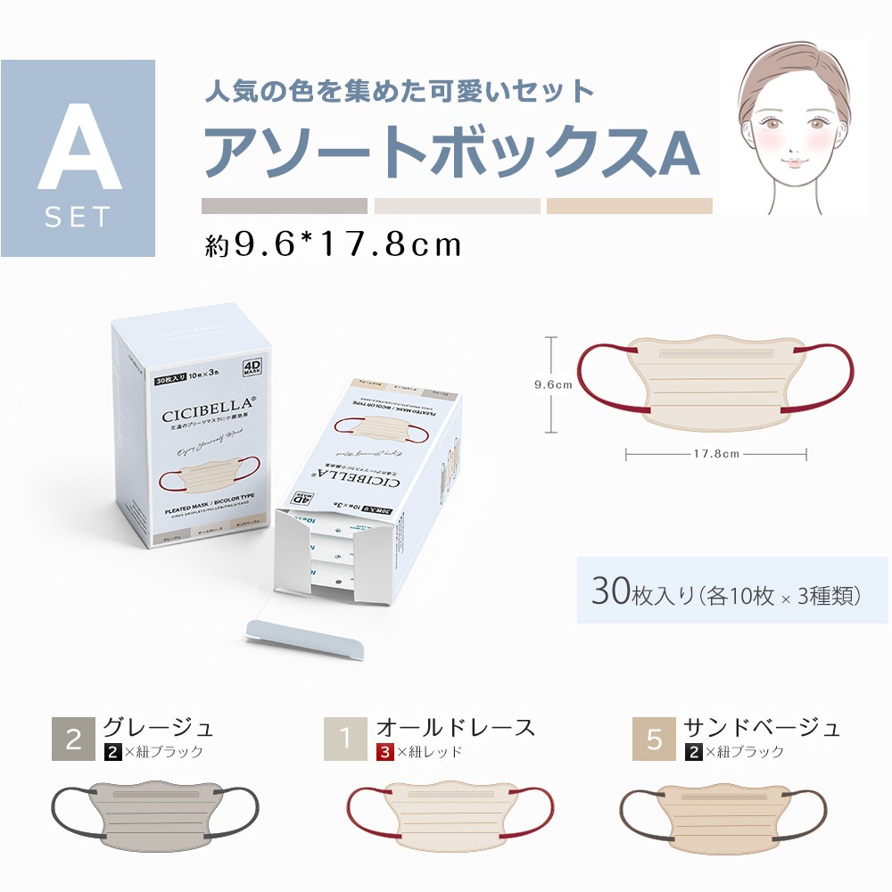 4Dマスク アソートボックス 30枚 30枚×1箱 | 製品情報,製品案内