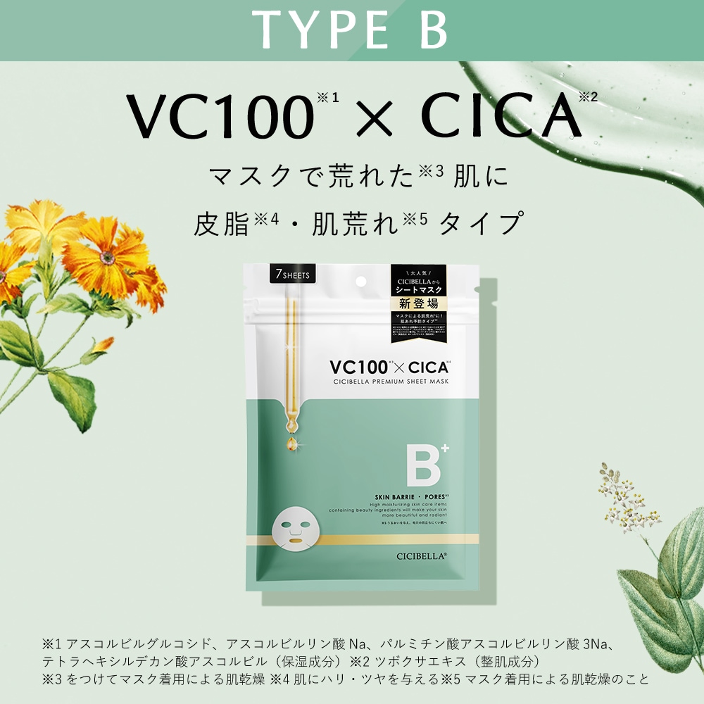 シートマスク7枚 CICIBELLA RETINOL CICA CBD | 製品情報,製品案内
