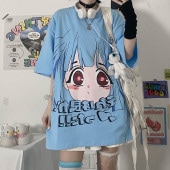 イラストプリントルーズTシャツfinever◆トップス　Tシャツ　S、M、L、Xl、XXL|トップス|ファッションカテゴリー