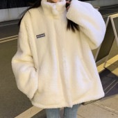 スタンドカラールーズジャケット◆アウター　M、L、XL、XXL|アウター|ファッションカテゴリー