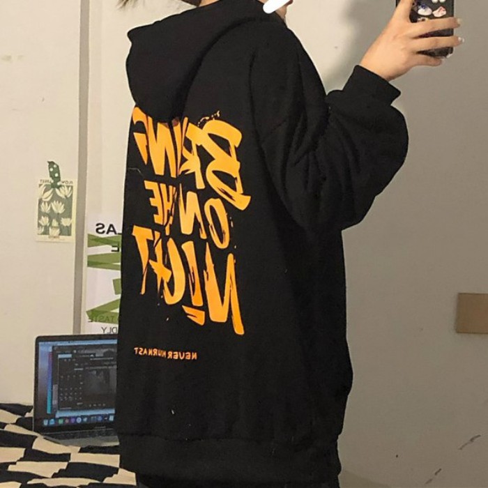 【期間限定40%OFF】裏起毛バックプリントパーカー◆トップス パーカー M、L、XL-CIELOHUK
