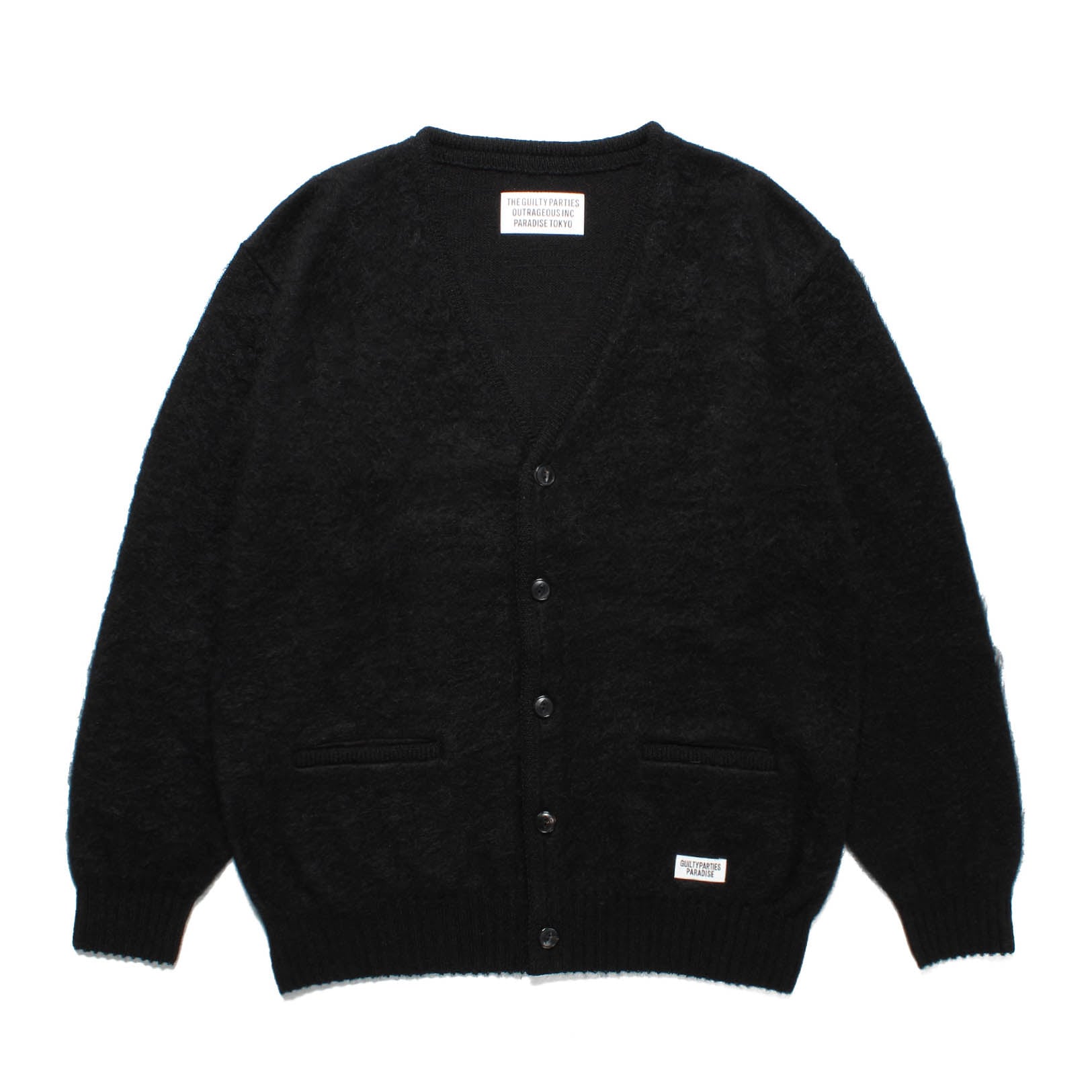 WACKO MARIA / MOHAIR CARDIGAN (BLACK) 23SS-WMK-KN06