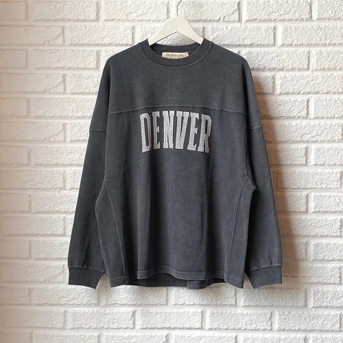 REMI RERIEF 8/-天竺フットボールロンT DENVER RN25333111 BLACK