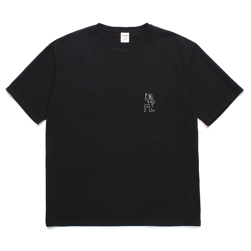 ★新作★【WACKO MARIA】Washed Heavy Weight T-Shirt (Type-3) 大人気の WACKO MARIA/WASHED T-SHIRT（WHITE）［プリントT