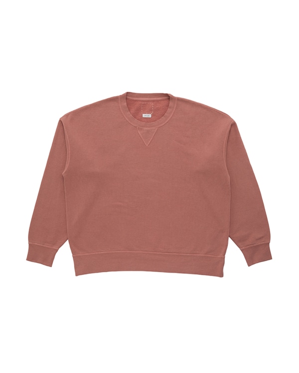 visvim / JUMBO SB SWEAT L/S DMGD (U.D.) 0124105010025 PINK