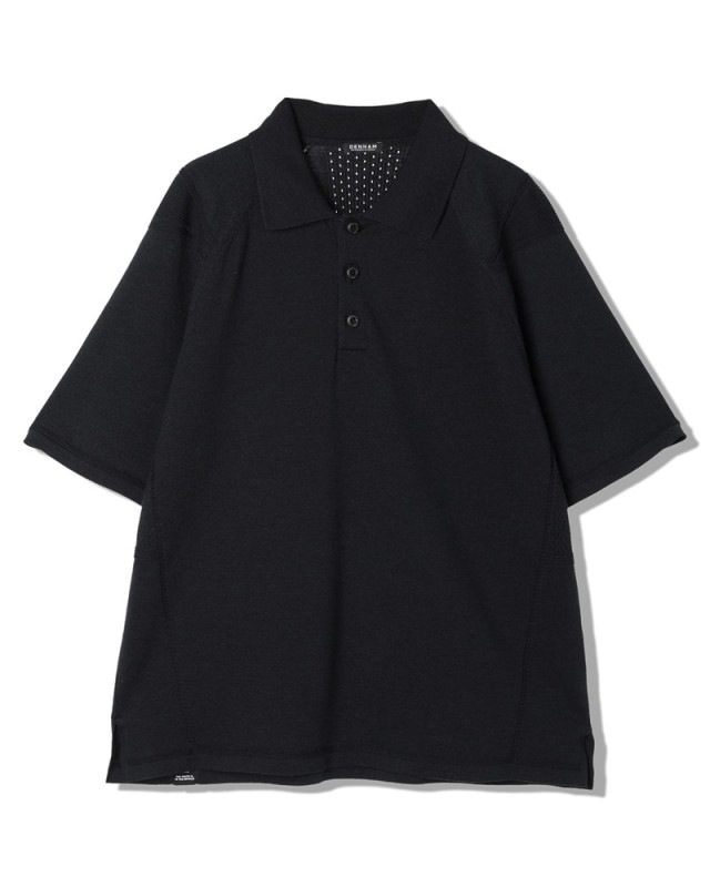 TECH KNIT POLO (BLACK) 01-24-05-52-001