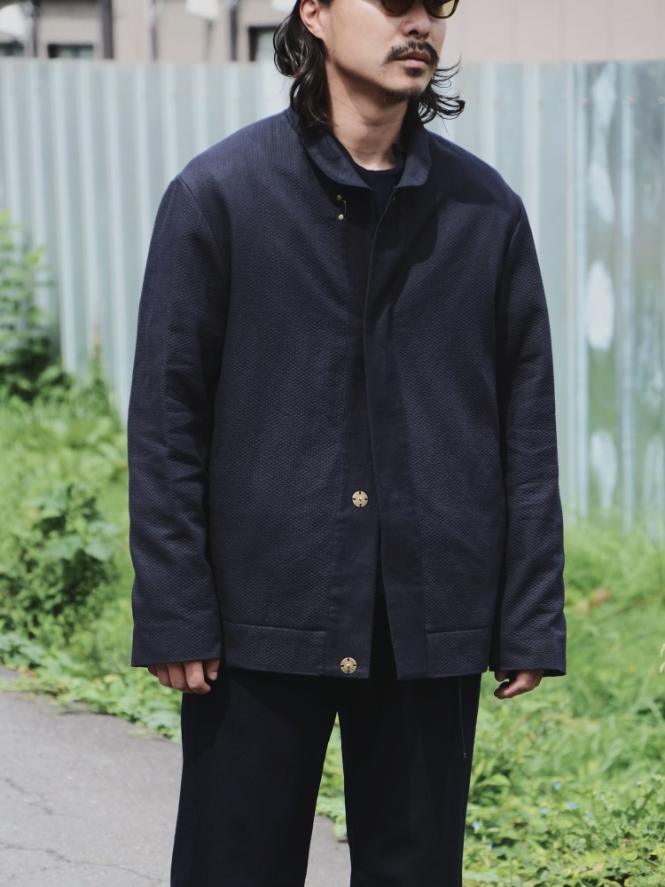 希少】seya. 際どく COLLARLESS JACKET