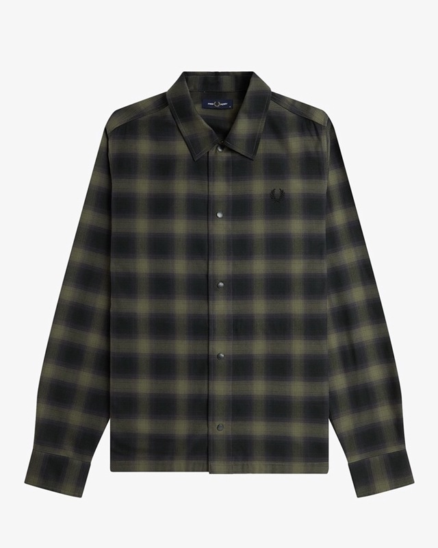 Blurred Tartan Overshirt (X21：LAUREL WREATH GREEN) M8718