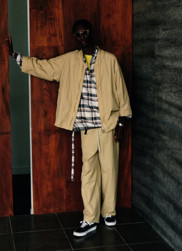 CARP ZIP SHIRT (KHAKI) AN0251_S1103