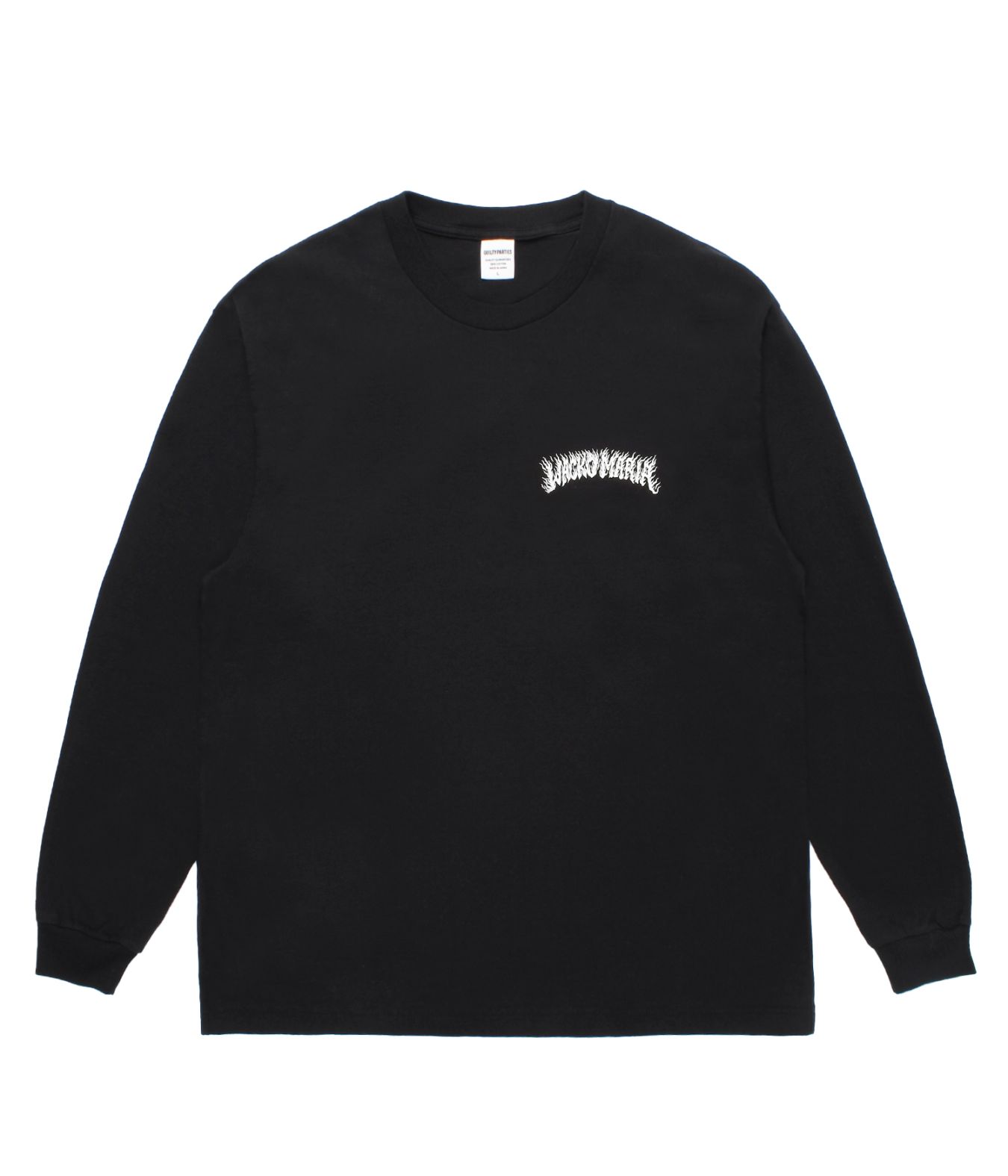 charbon / DRY SMOOTH LONG SLEEVE TEE WHITE