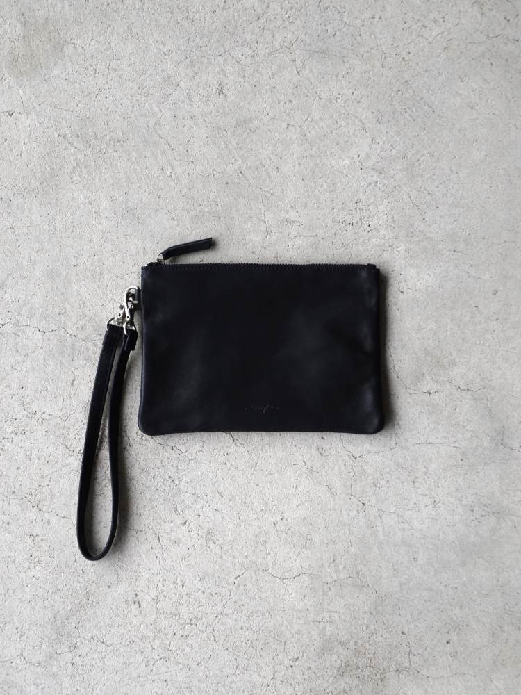 25AW】LEATHER SHOULDER POUCH (BLACK) 25FWE-WMA-BG02｜ワコマリアの通販