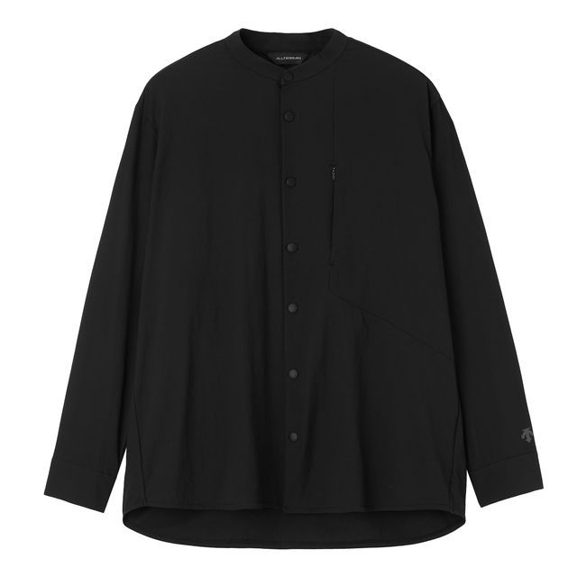 スウィフト ライトロングスリーブ スタンドカラーシャツ BLACK(BK00) DU5SLSA3M