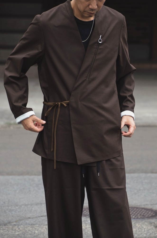 charbon LIMONTA NYLON ZIP UP PARKA サイズM charbon / LIMONTA NYLON ZIP UP PARKA