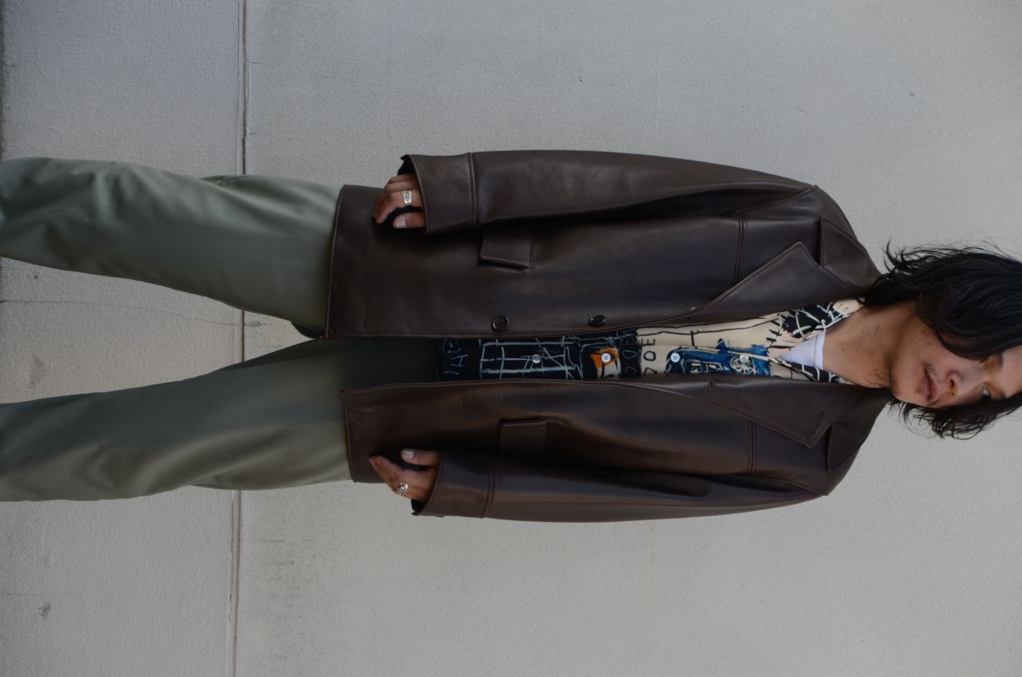 WACKO MARIA/ワコマリア】LEATHER COAT (TYPE-2) BROWN 25FW-WMO-CO04