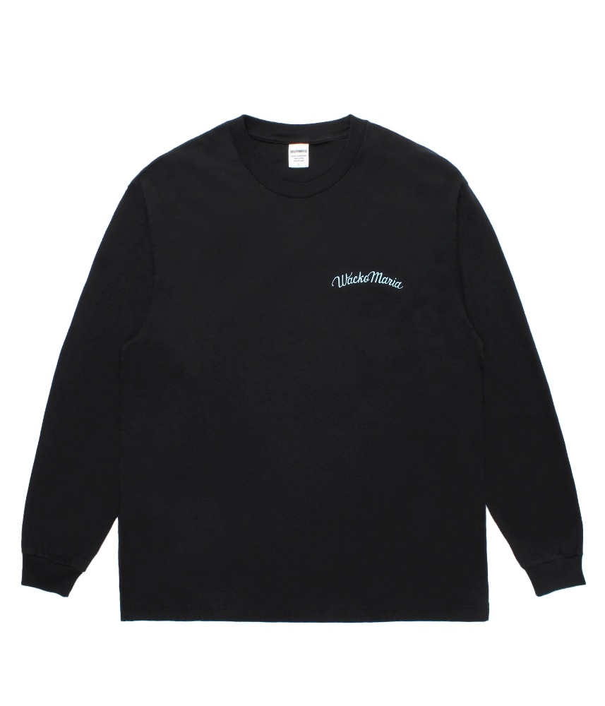 ウェア・シャツ WACKO MARIA Disco Ball & Text Print L WACKO MARIA/DOTS OPEN COLLAR SHIRT（BLACK）［ドットオープン