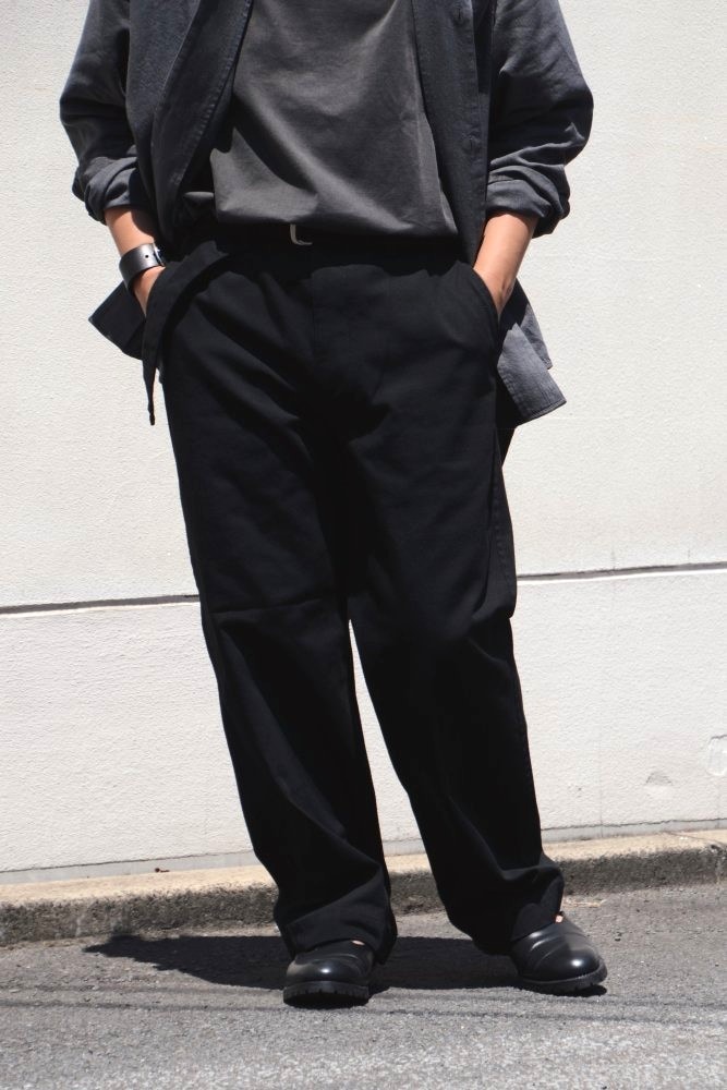 WACKOMARIA DOUBLE PLEATED CHINO ネイビー WACKO MARIA (ワコマリア) DOUBLE PLEATED CHINO TROUSERS