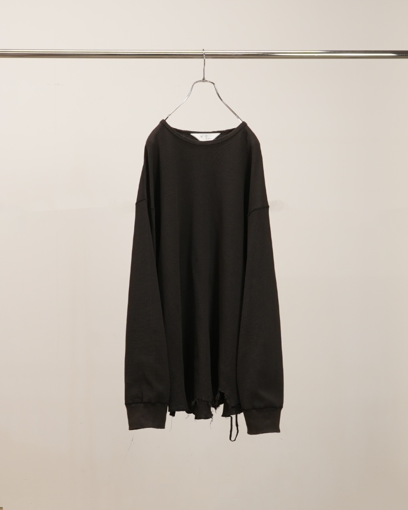 charbon / DRY SMOOTH LONG SLEEVE TEE / DARK NAVY