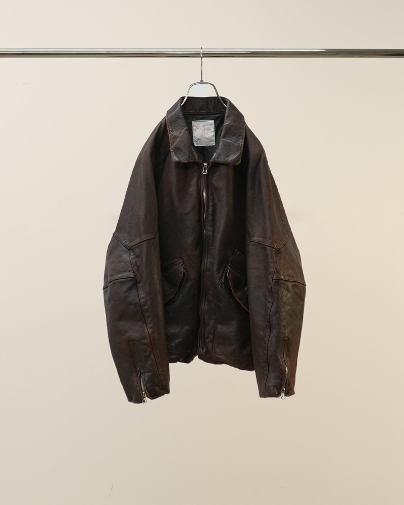 LEATHER JACKET レザージャケット (D.BRICK) ANC-JK84-A - ANCELLM