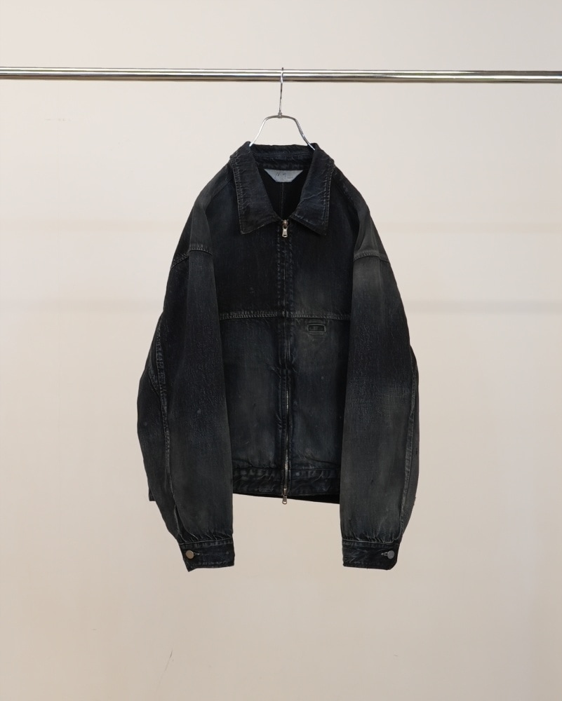DENIM ZIPUP JACKET (BLACK) ANC-JK78 - ANCELLM アンセルムの通販