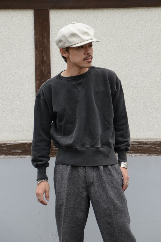 visvim / JUMBO SB SWEAT 3/4 DMGD (U.D.) (0124205010017) BLACK