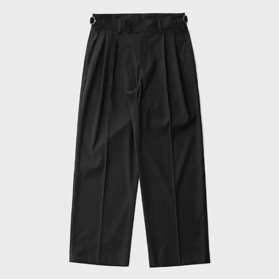 SANTIAGO SLACKS (BLACK) AOEFPT004 