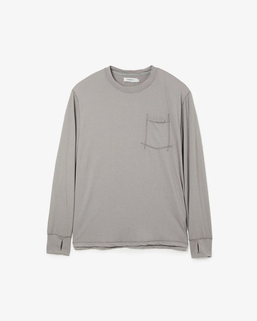 CHARBON / POLARTEC ALPHA HALF SLEEVE HOODIE BROWN