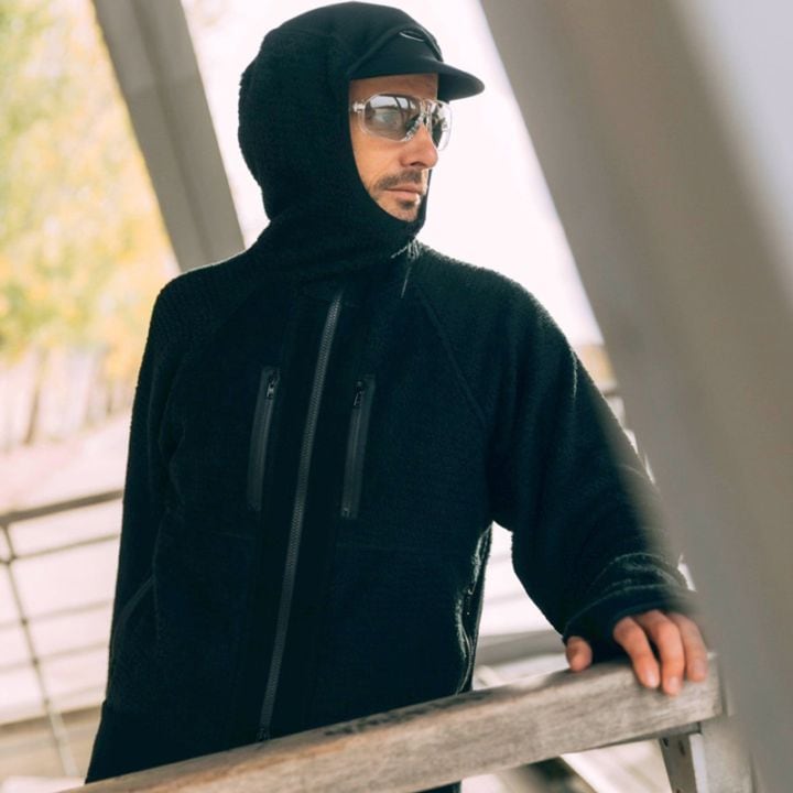 Wool Boa Field Reversible Jacket (NA2352N) ZC (Mix Charcoal)