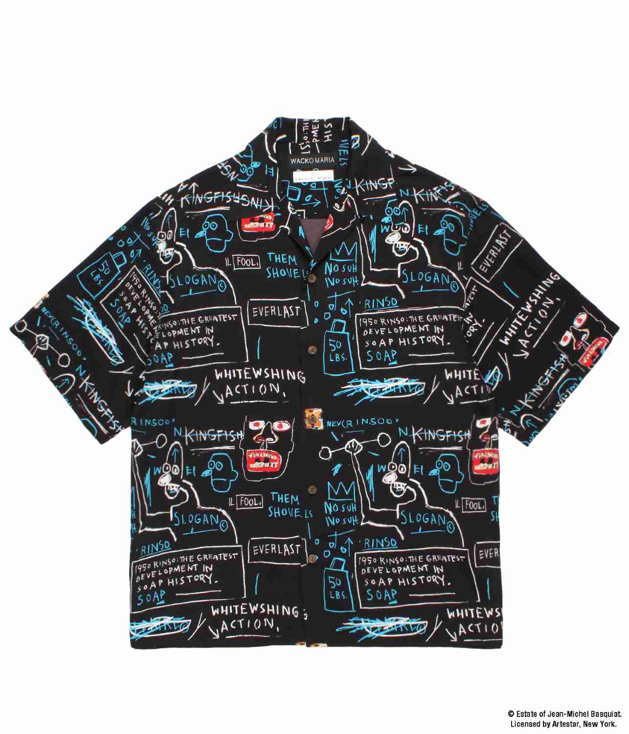 WACKO MARIA ワコマリア JEAN-MICHEL BASQUIAT / S/S HAWAIIAN SHIRT