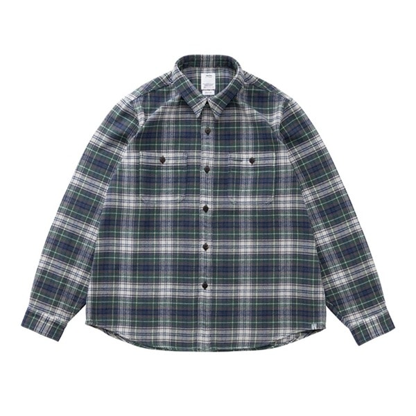 トップス nonnative VOYAGER SHIRT COTTON FLANNEL nonnative WORKER ZIP SHIRT COTTON FLANNEL OMBRE CHECK NN-S4704 GRAY