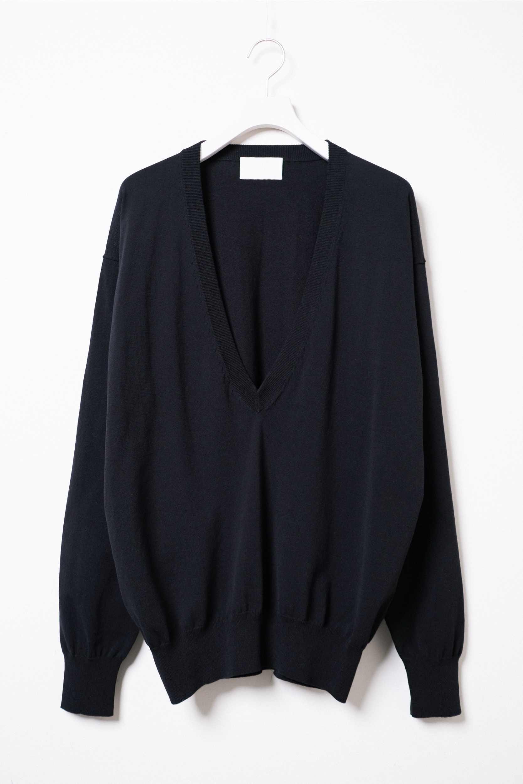 WORKER PULLOVER SWEATER COTTON YARN (GRAY) NN-K4703｜nonnative